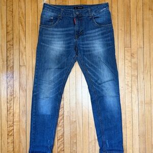 VTG Y2K DSQUARED2 Light Wash Skinny Women’s Jeans Made in Italy Sz. 28